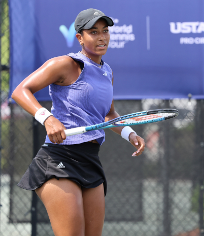 Pro Tennis Player in Action