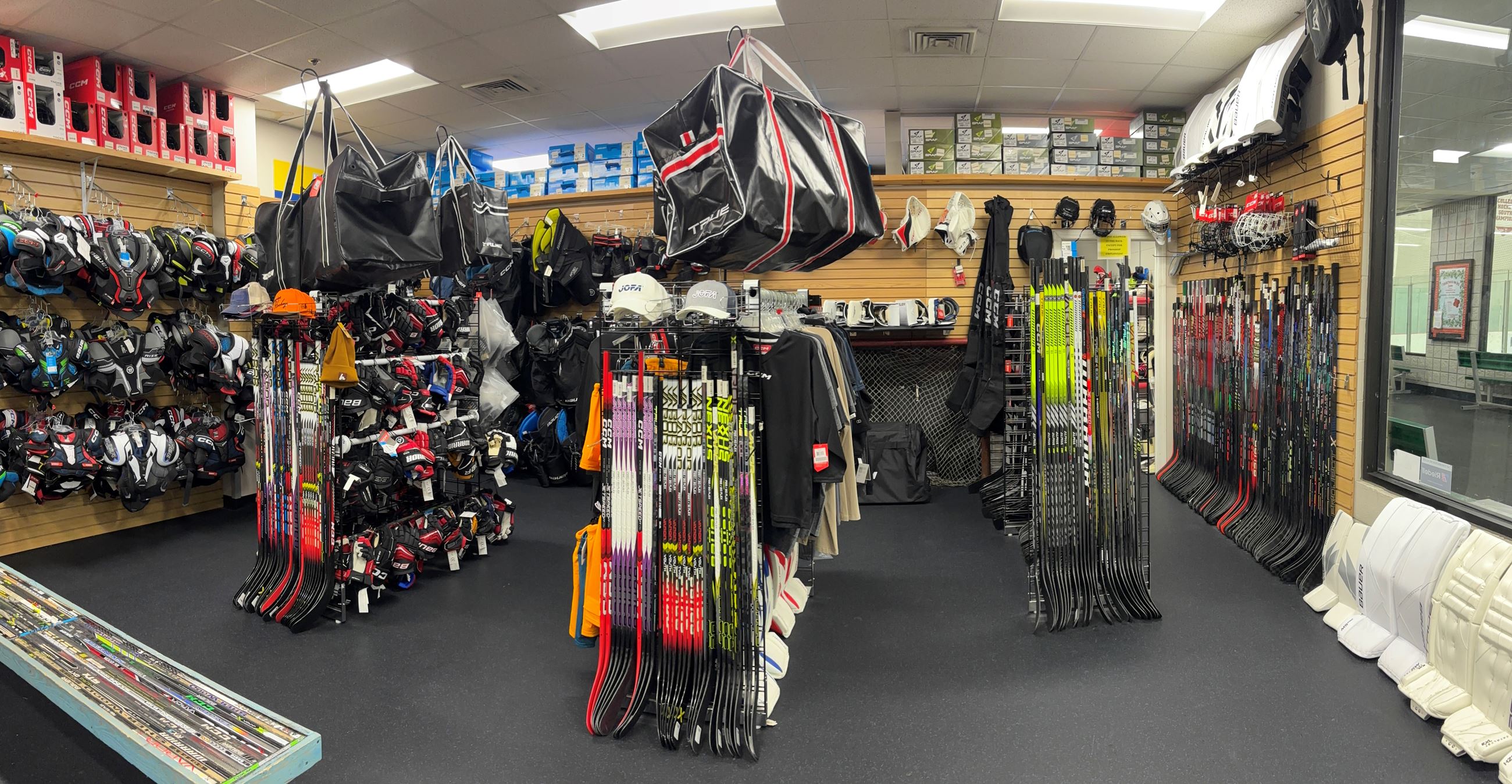 Panoramic view of inside Pro Shop 2